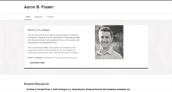Desktop Screenshot of aaronflaaen.com